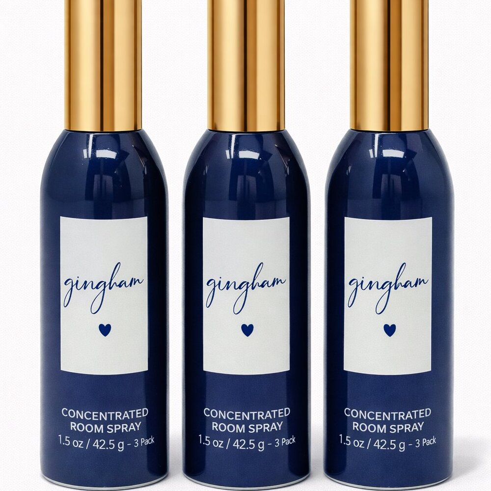 Bath & Body Works 3Pack GINGHAM Room Spray